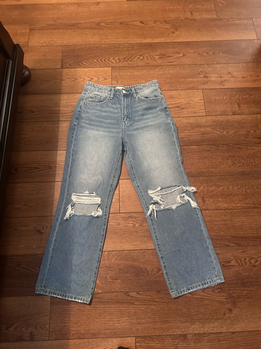 Altar'd State Light Blue Distressed Boyfriend Jeans